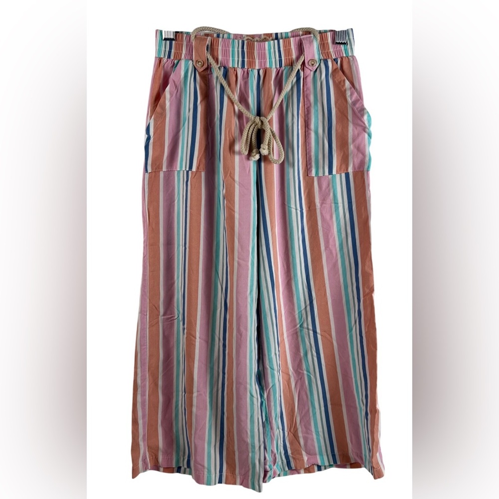 Btween Striped Wide Leg Pants